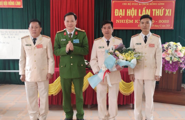 Đại hội Chi bộ Phòng cháy chữa cháy và cứu nạn, cứu hộ Hồng Lĩnh